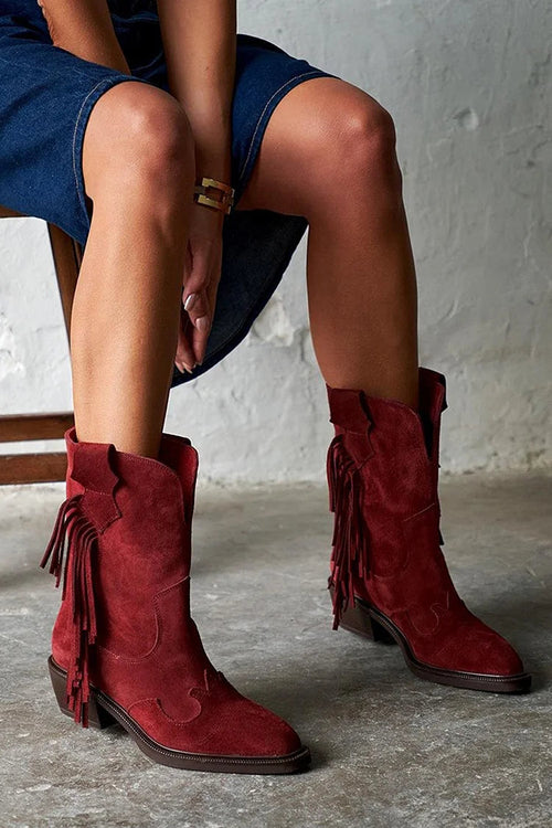 Ariane | Ankle Boots with Western Flair