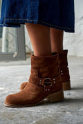 Juliette | Vintage-Inspired Buckle Ankle Boots