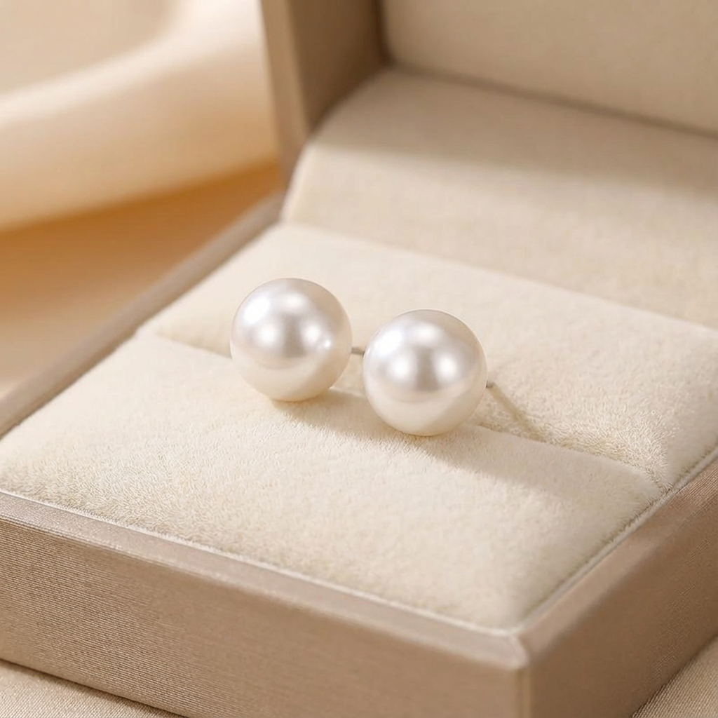 Amena | Classic Pearl Studs