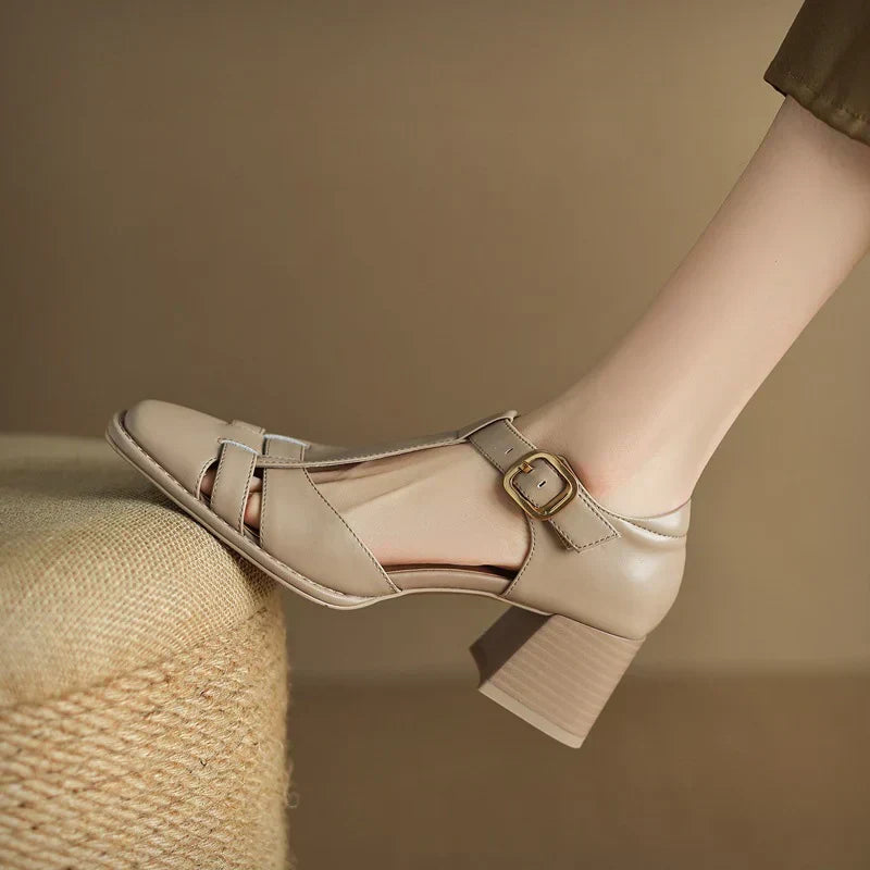 Michela Square-Toe Sandal Collection