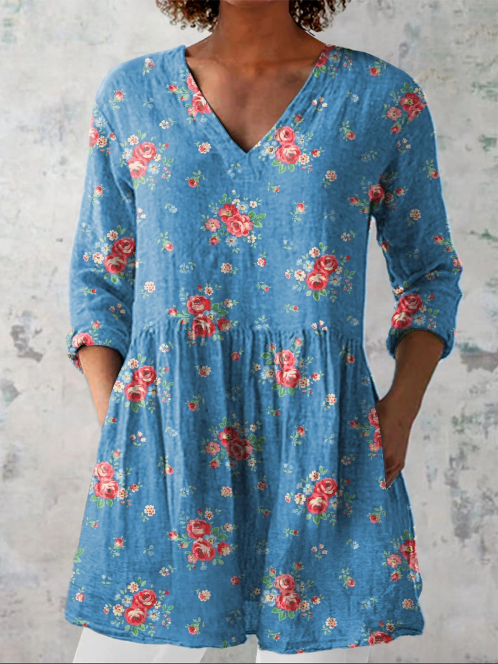 Mabel | Extended V-Neck Top