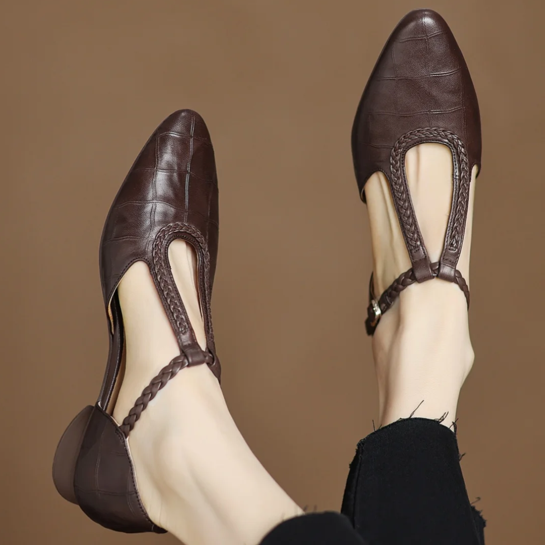 Kepa | Classic Leather Mary Jane Flats
