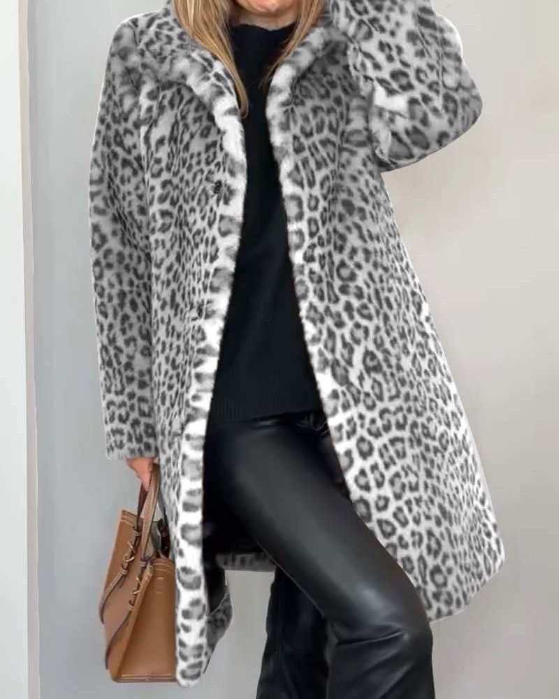 Alison | Elegant Leopard Coat