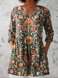 Elara | V-Neck Longline Shirt