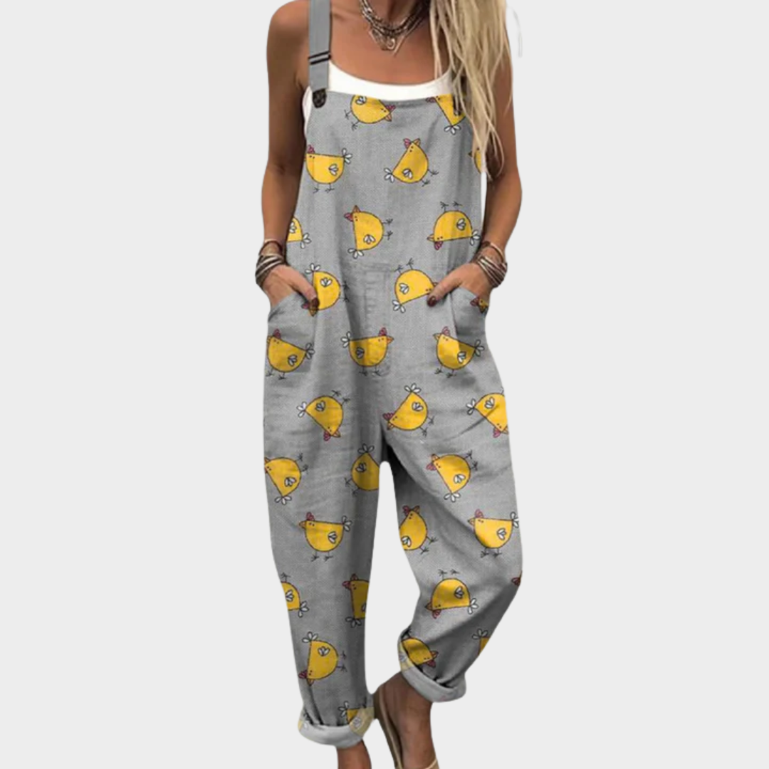 Caelyra™ | Comfortable Printed Jumpsuit
