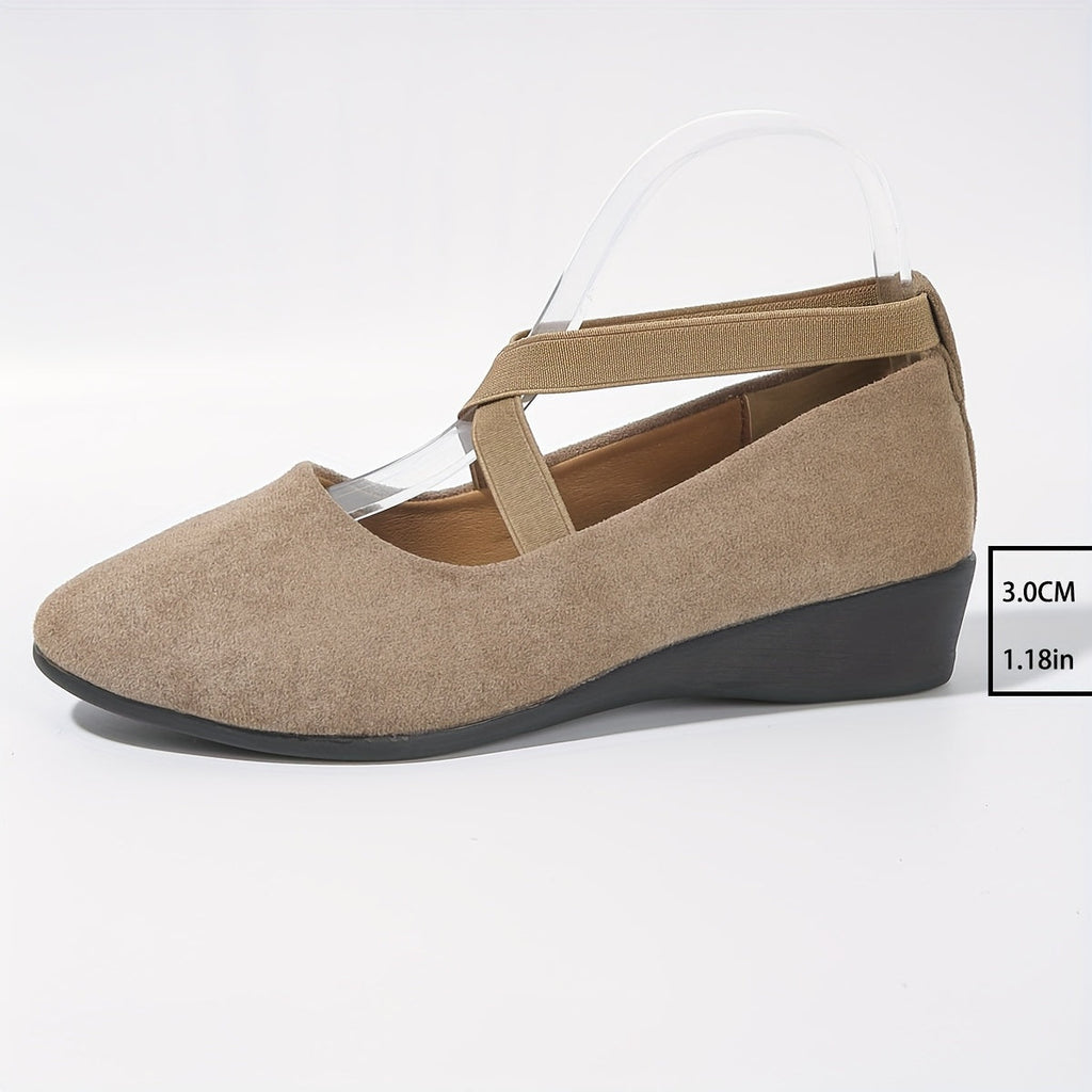 Élise® – Stylish Cross-Strap Ballerina Flats for Supreme Comfort