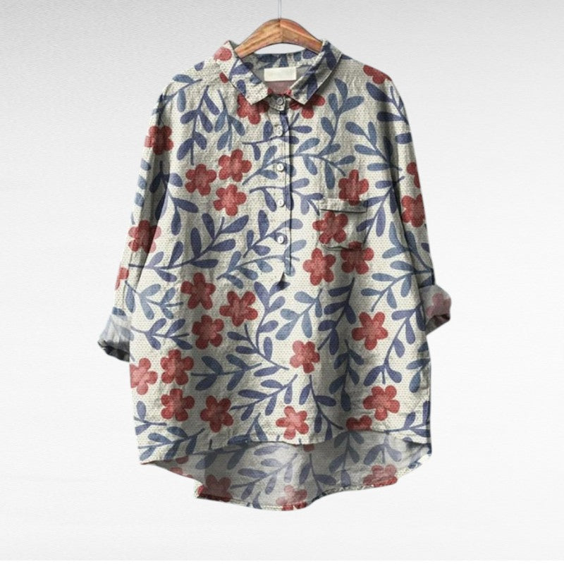 MOREAU LYON | FLORAL ARTISTIC BLOUSE FOR WOMEN