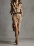 Sofia | Chic Suede Dress