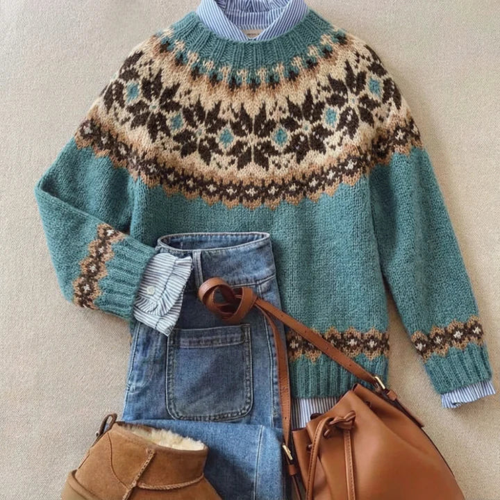 Vellaro™ | Stylish Retro Knit Jumper