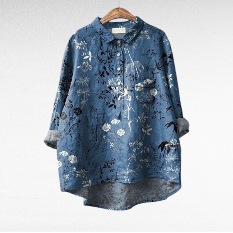 MOREAU LYON | FLORAL ARTISTIC BLOUSE FOR WOMEN