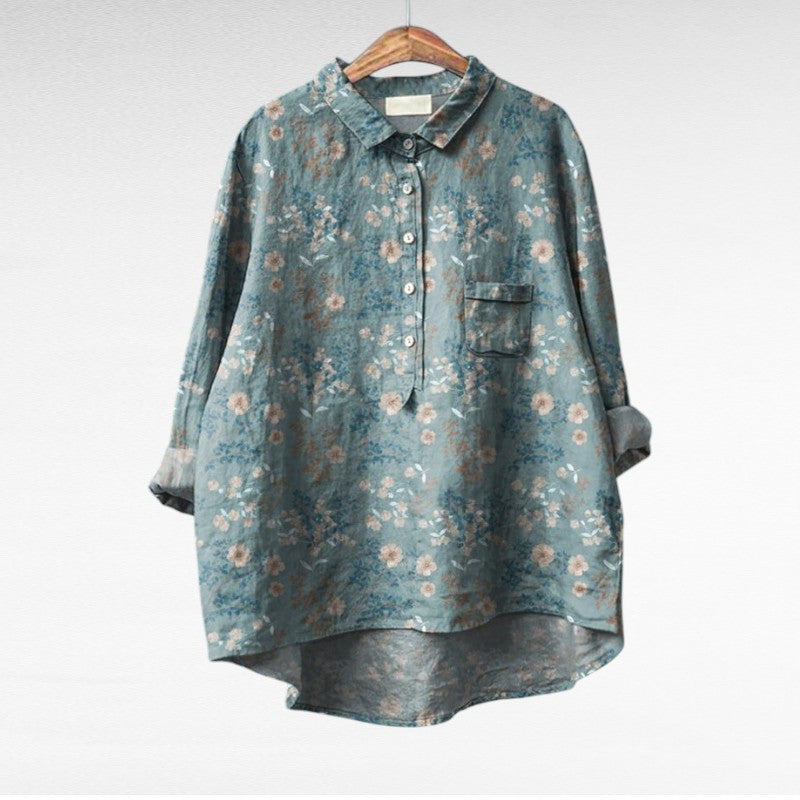 MOREAU LYON | FLORAL ARTISTIC BLOUSE FOR WOMEN