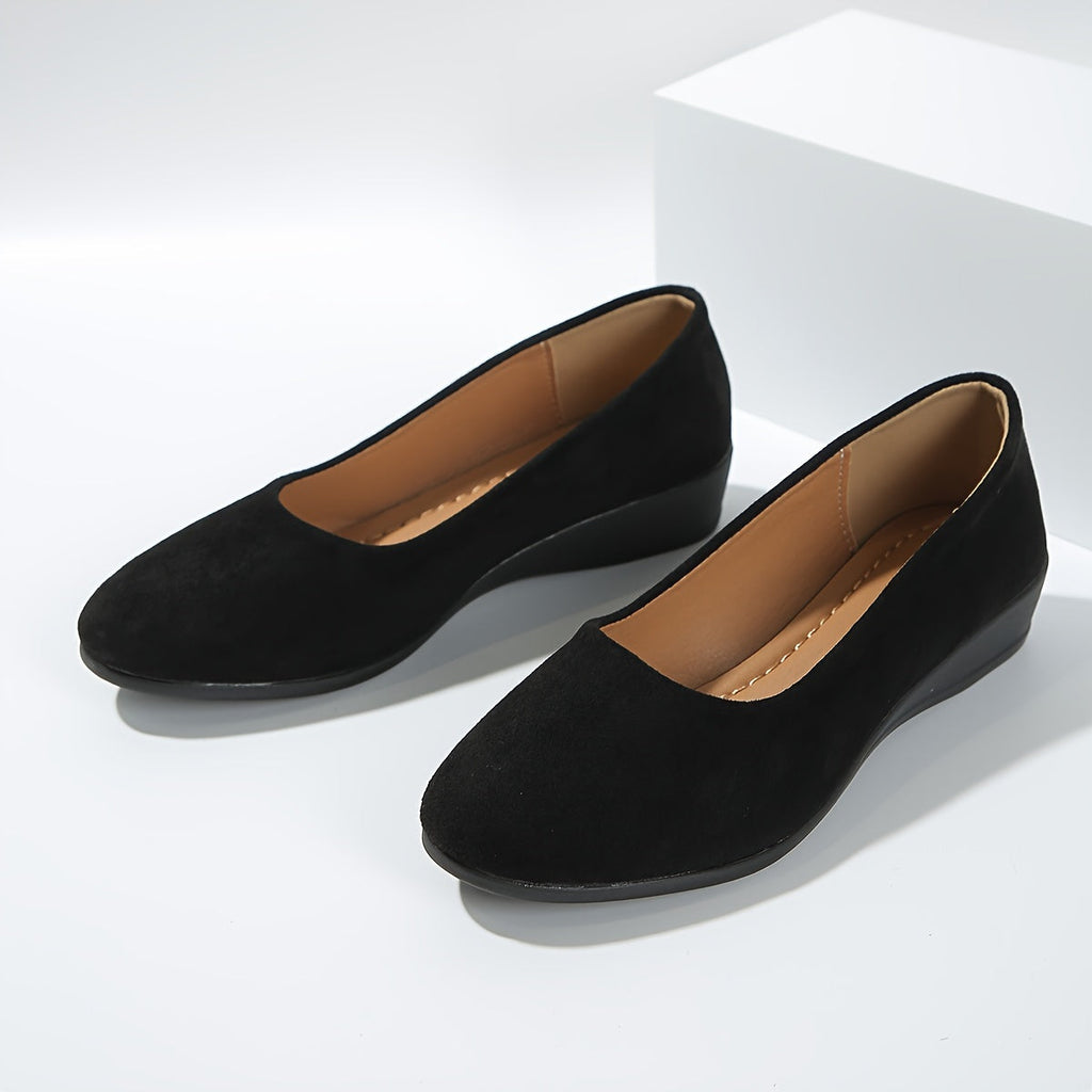Éliane™ | Chic Wedge-Heeled Ballet Flats for Unmatched Comfort