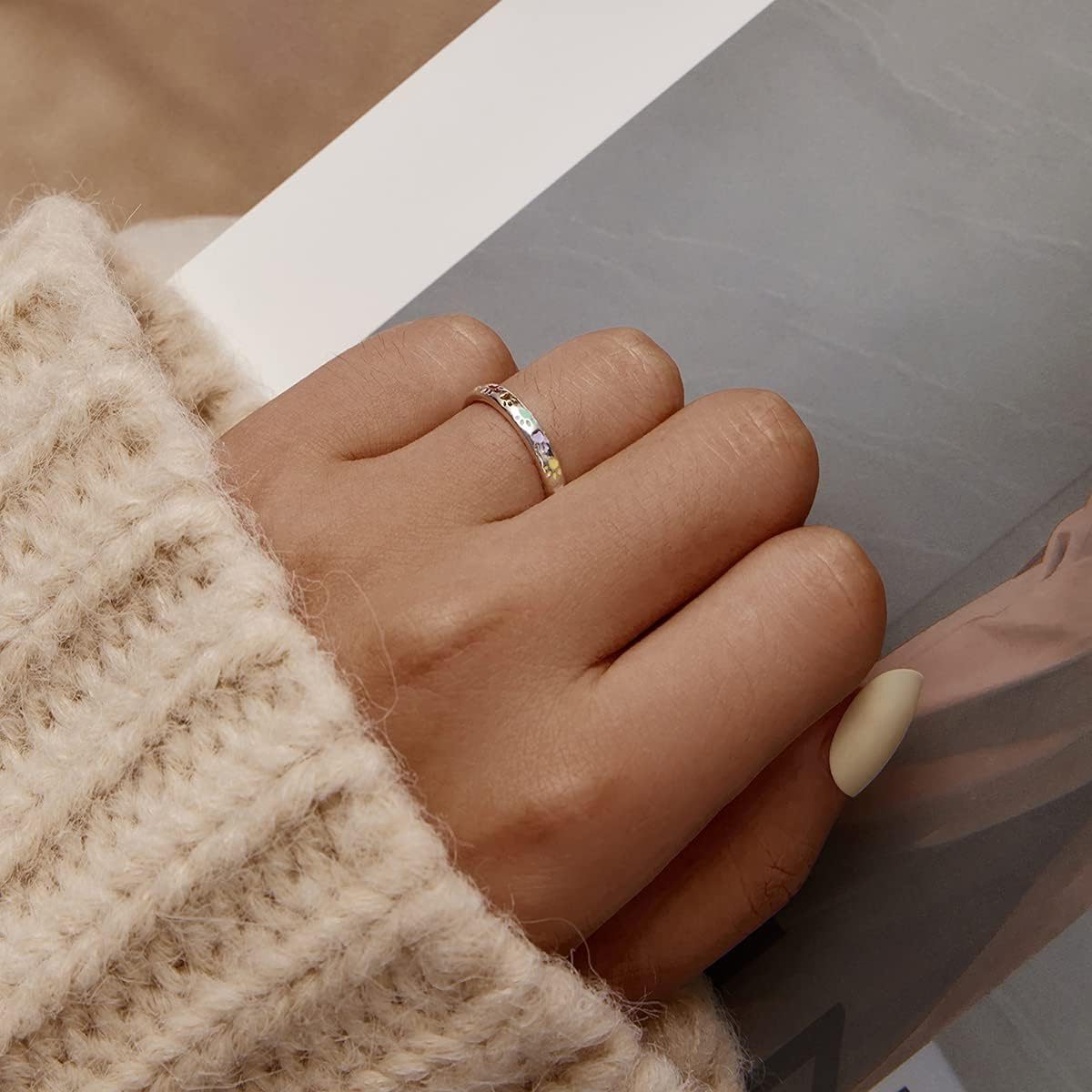 Paw Print Sterling Silver Ring