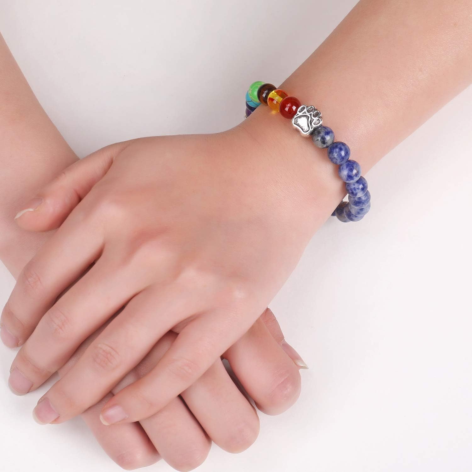 Colorful Rainbow Bridge Remembrance Bracelet