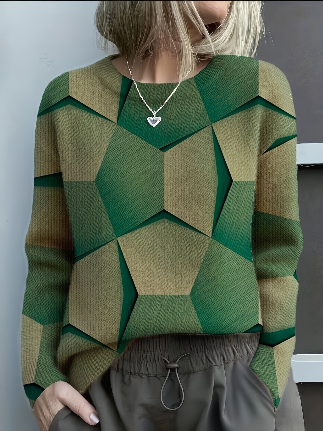 Lucia | Geometric Colourblock Jumper