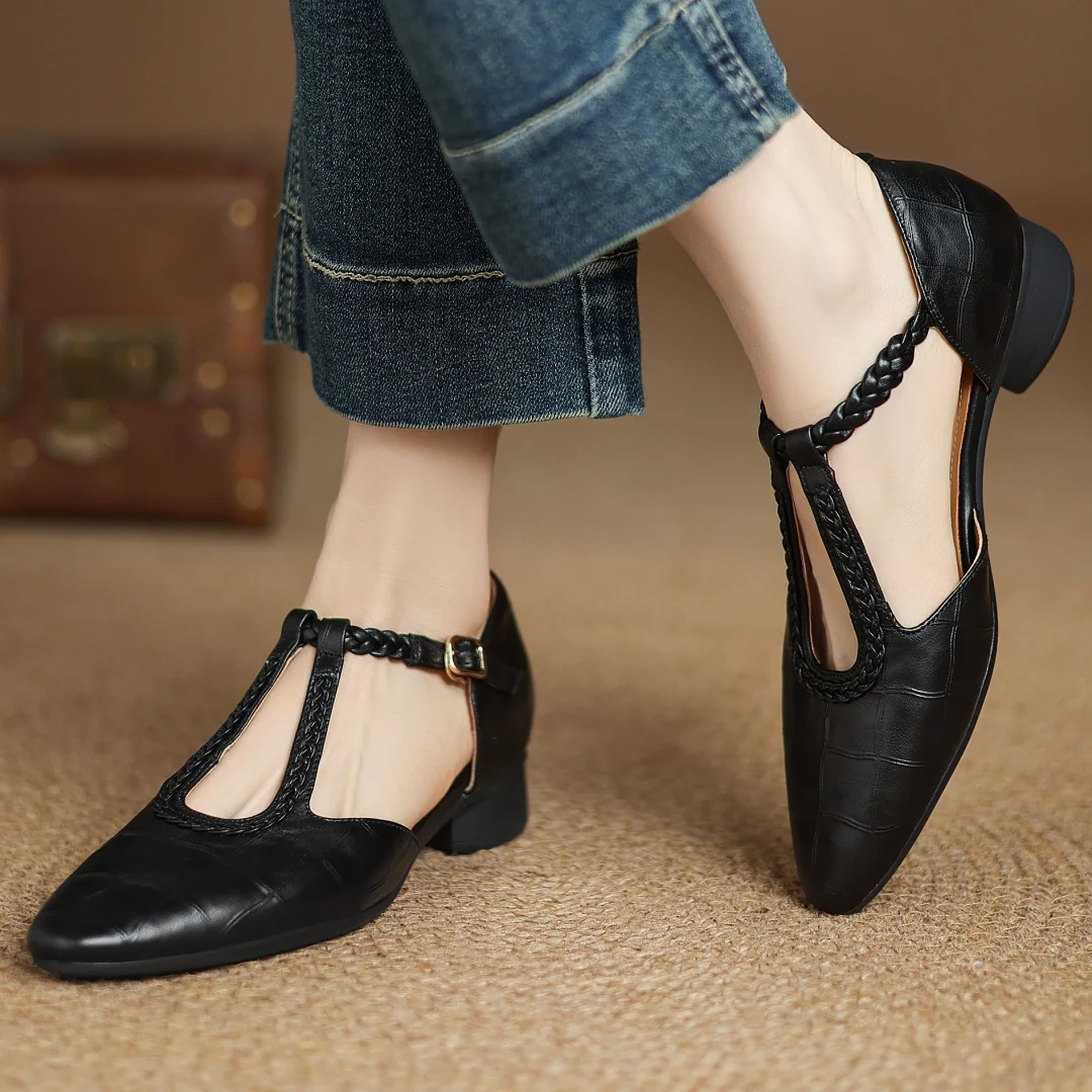 Kepa | Classic Leather Mary Jane Flats