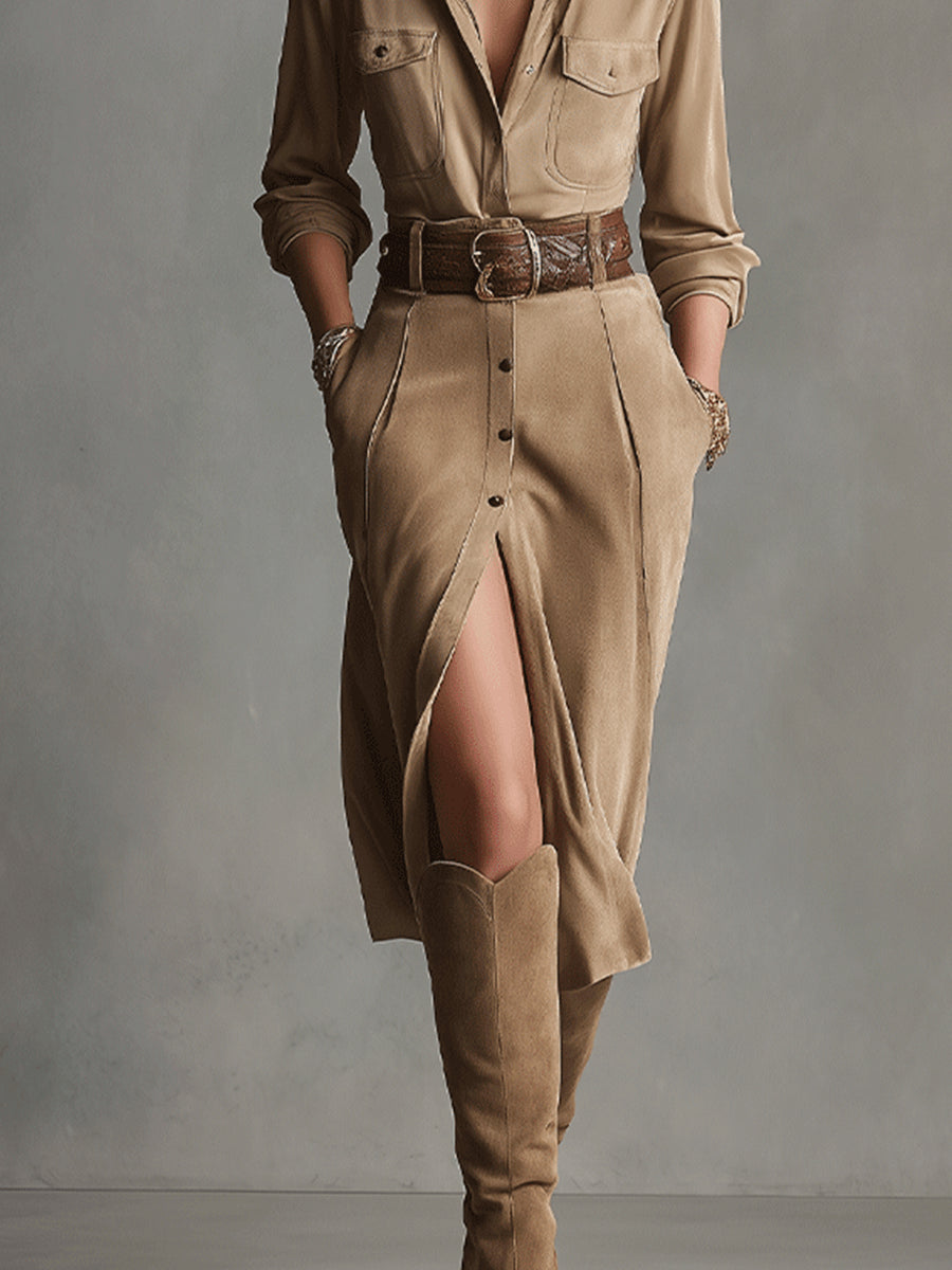 Sofia | Chic Suede Dress