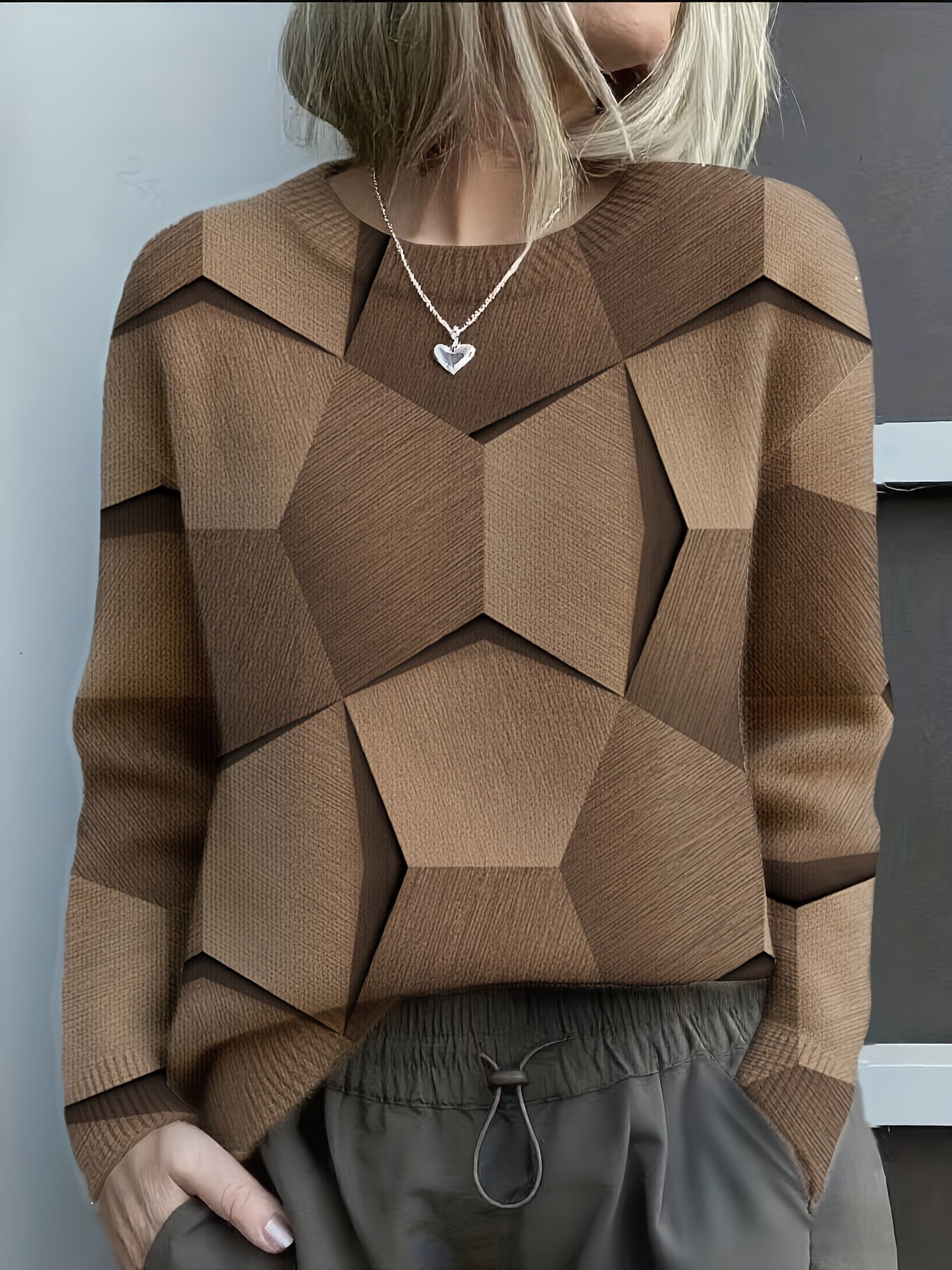 Lucia | Geometric Colourblock Jumper