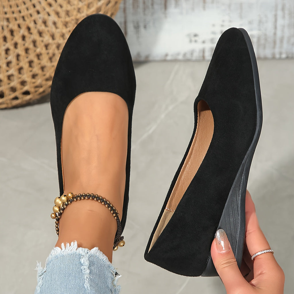 Éliane™ | Chic Wedge-Heeled Ballet Flats for Unmatched Comfort