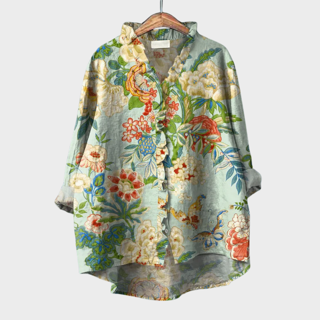 MOREAU LYON | ORNAMENTAL FLOWER BLOUSE FOR WOMEN
