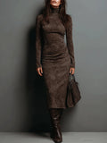 Ava | Luxe Suede Midi Dress