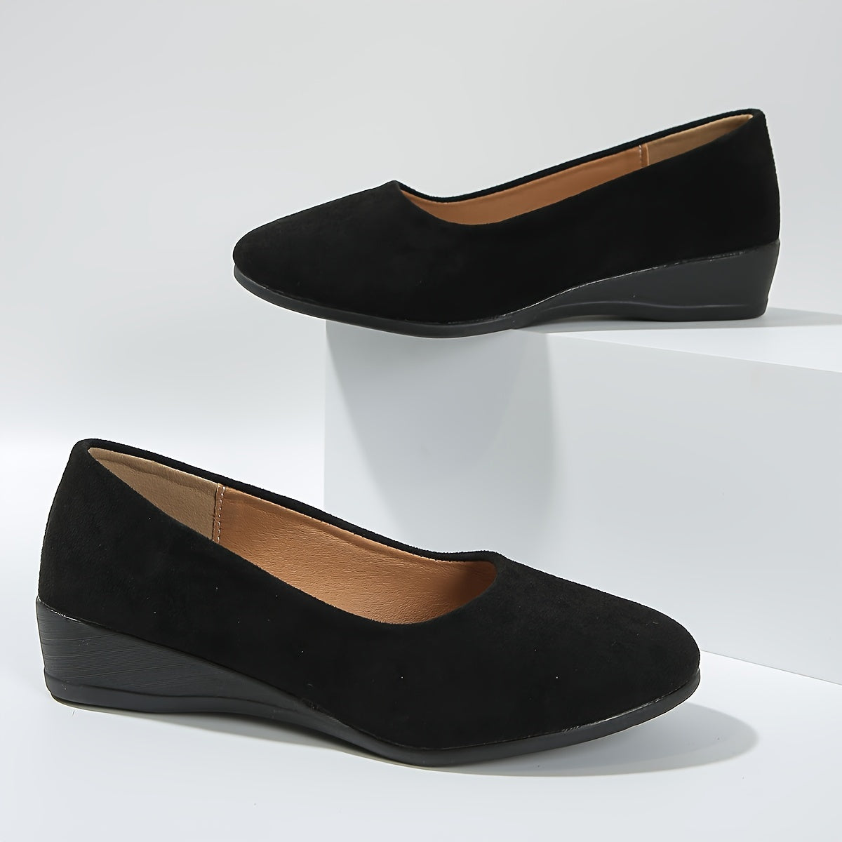 Éliane™ | Chic Wedge-Heeled Ballet Flats for Unmatched Comfort