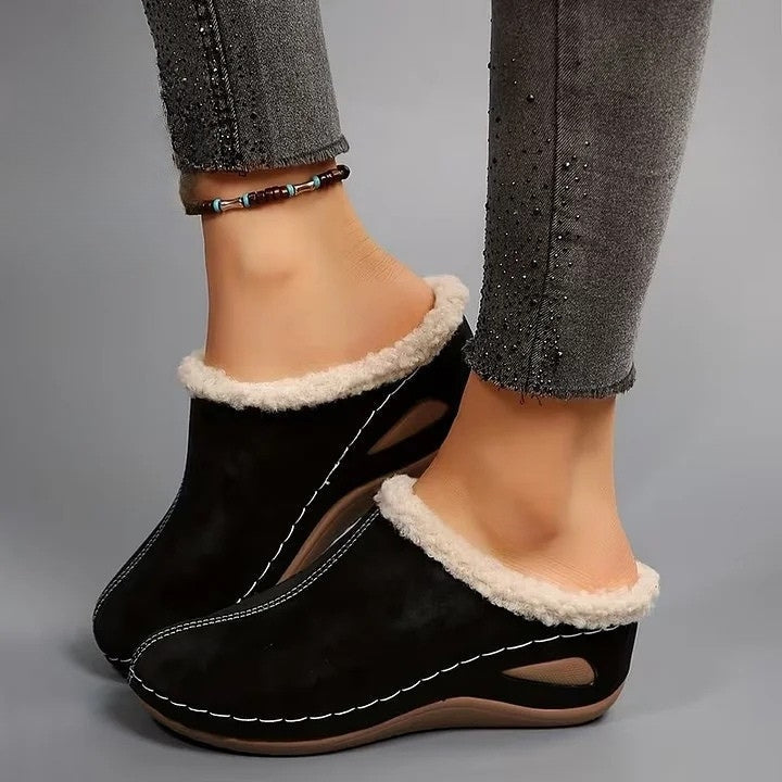 Nova – Fur-Lined Slip-On Sandals