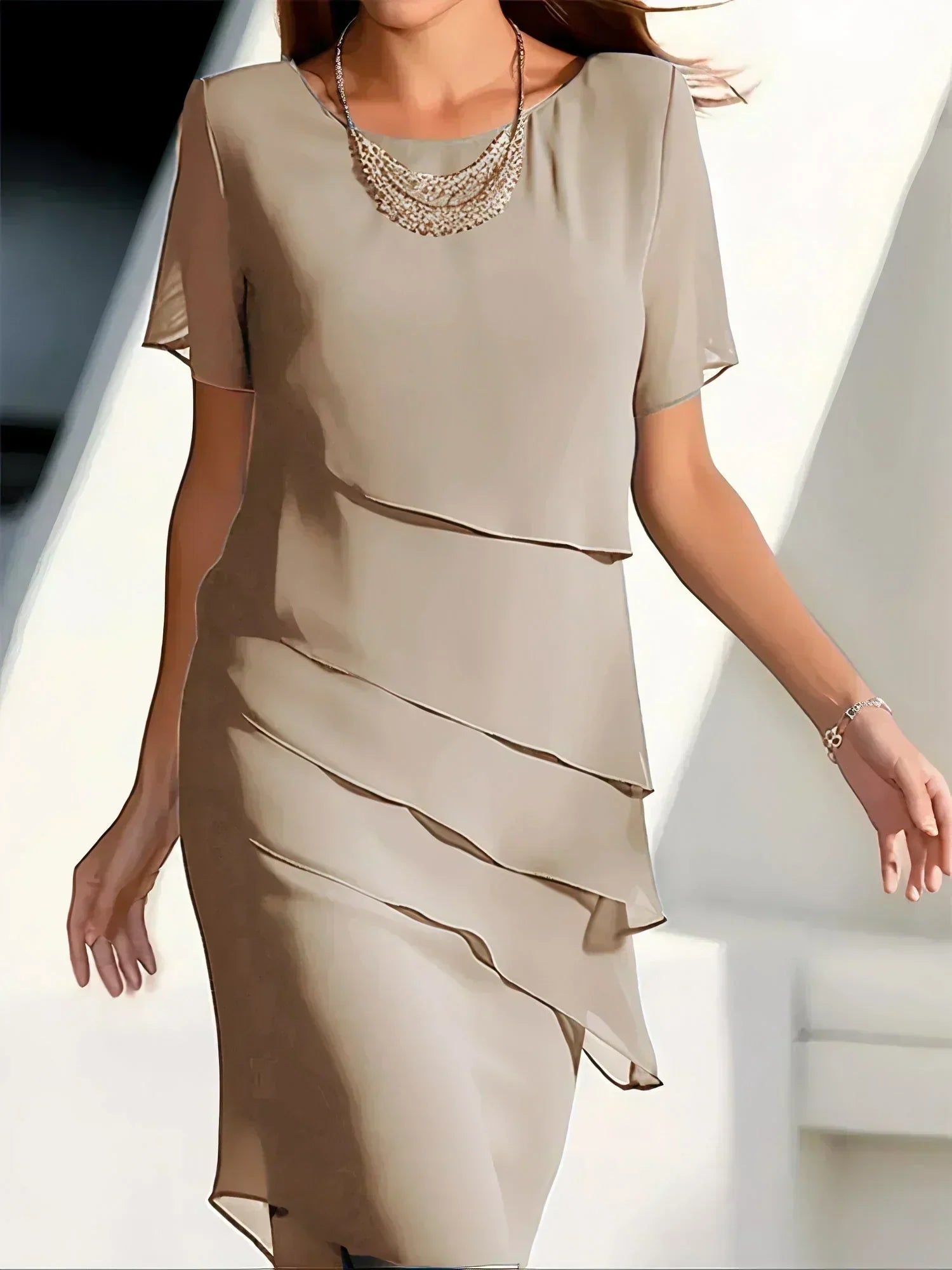 Anastasia | Luxurious Midi Dress with Layers