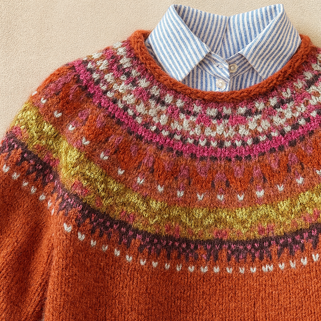 Simona™ | Stylish Vintage Knit Jumper