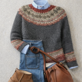 Lauren™ | Classic Nordic Knit Jumper