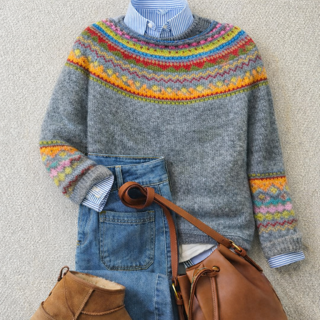 Emily™ | Classic Nordic Knit Jumper