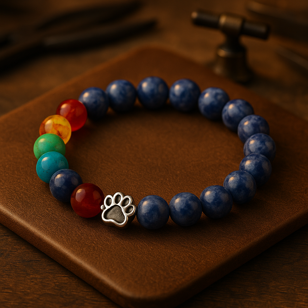 Colorful Rainbow Bridge Remembrance Bracelet