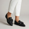 Claudia | Elegant Bow-Embellished Loafers