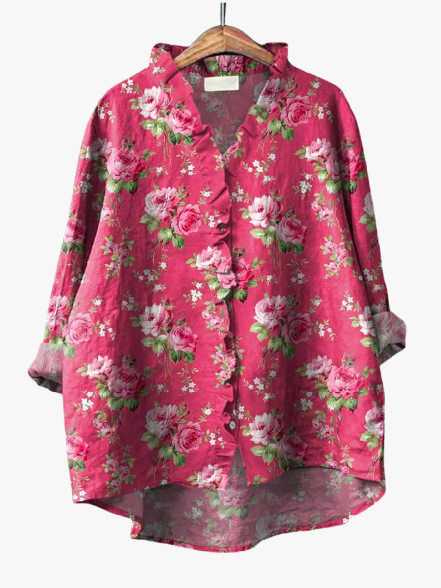 MOREAU LYON | FLORAL ROSE SHIRT FOR WOMEN