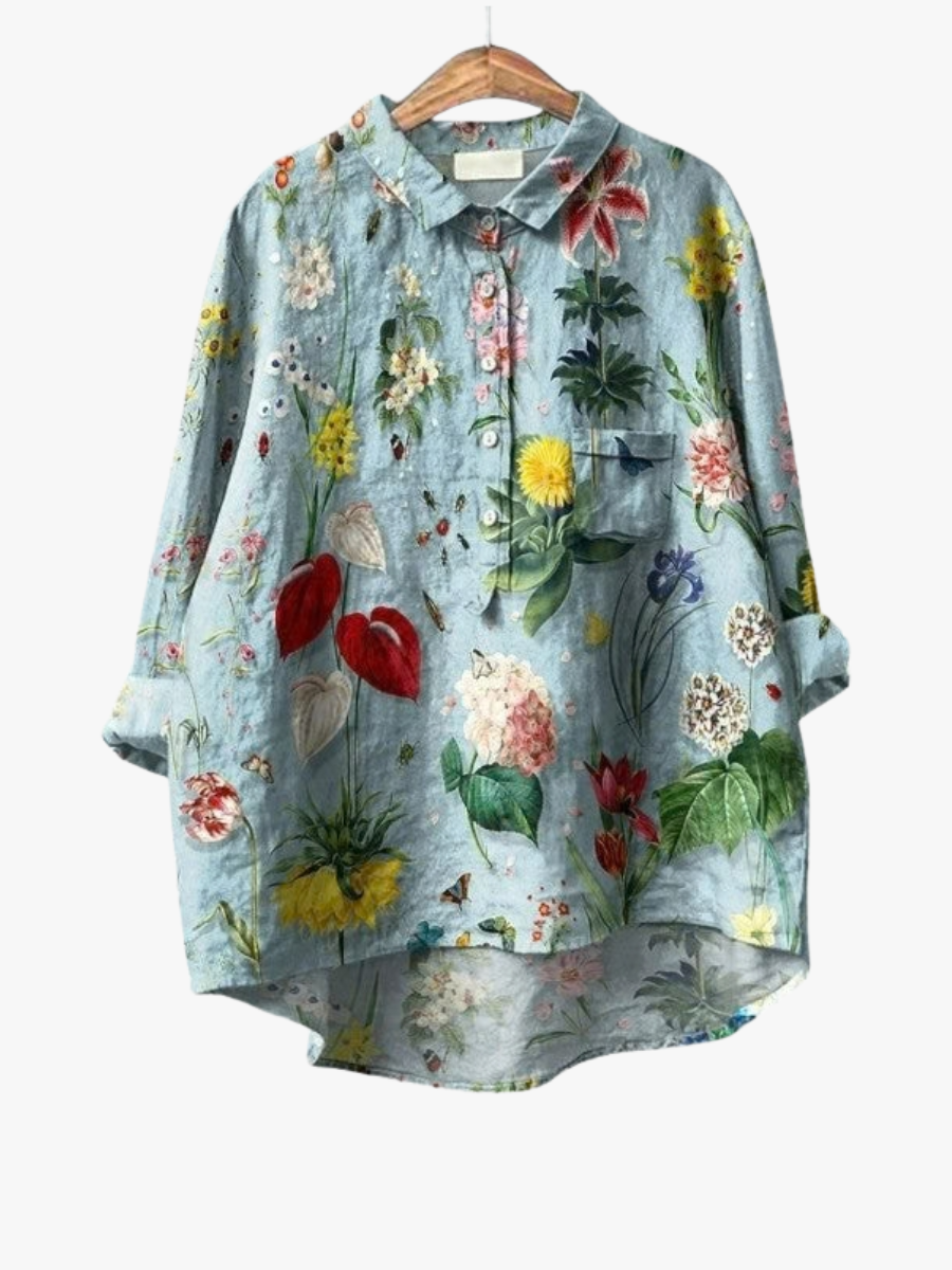 MOREAU LYON | BOTANICAL FLOWER BLOUSE FOR WOMEN