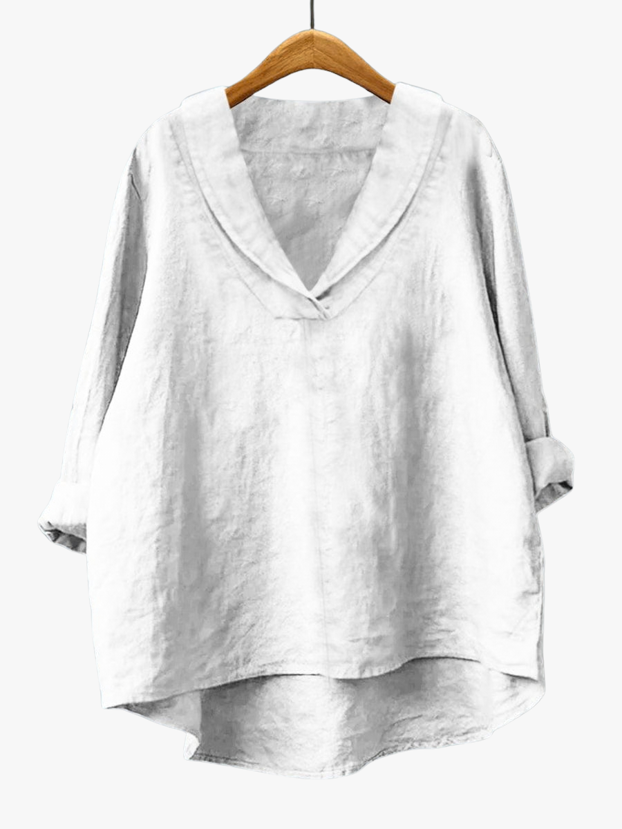 MOREAU LYON | AMPLE V-NECK BLOUSE FOR WOMEN