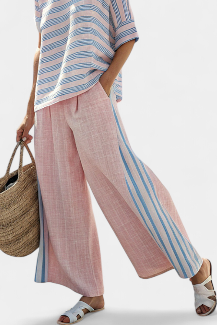 Flaminia – elegant blue and soft trousers