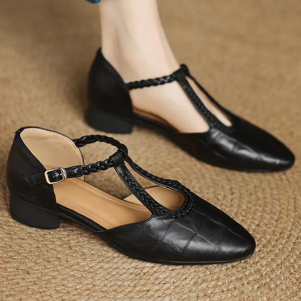 Kepa | Classic Leather Mary Jane Flats