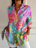Astrid | Shirt with Colourful Patterns
