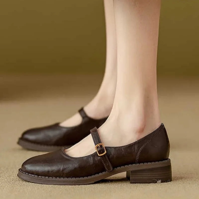 Belle | Classic Leather Mary Jane Comfort Footwear