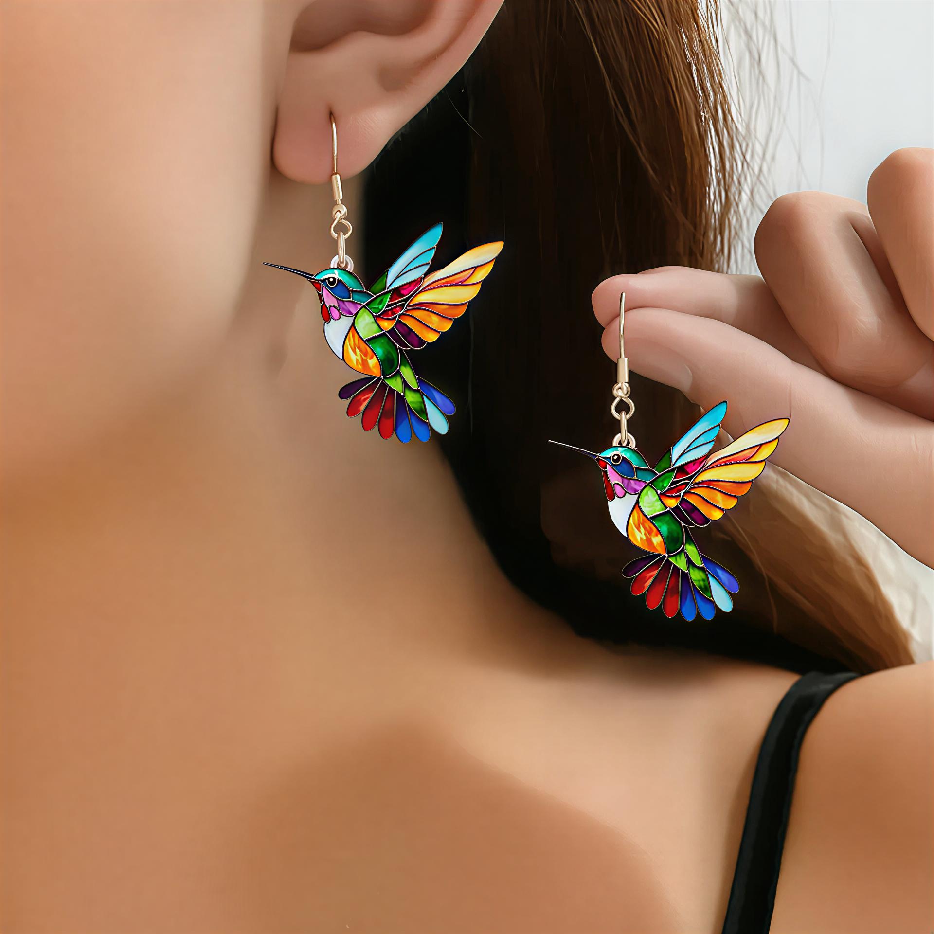 Élisa – Hummingbird-Inspired Earrings