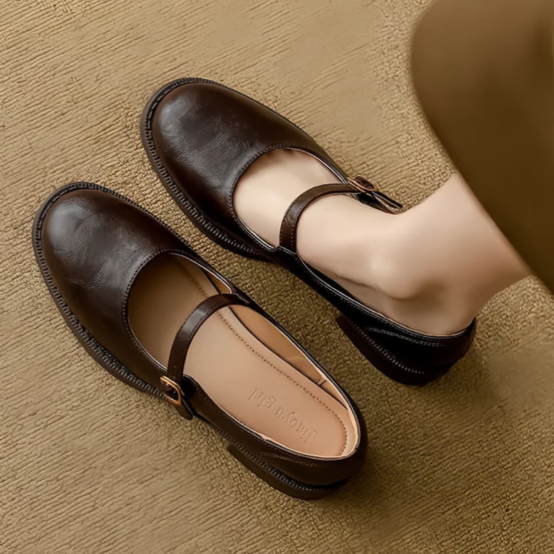 Belle | Classic Leather Mary Jane Comfort Footwear