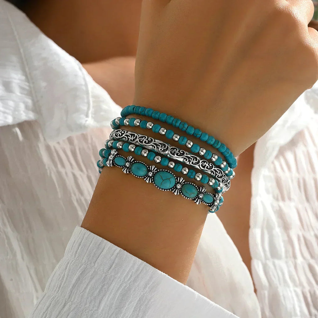 Maëlys — Refined turquoise multi-strand bracelet