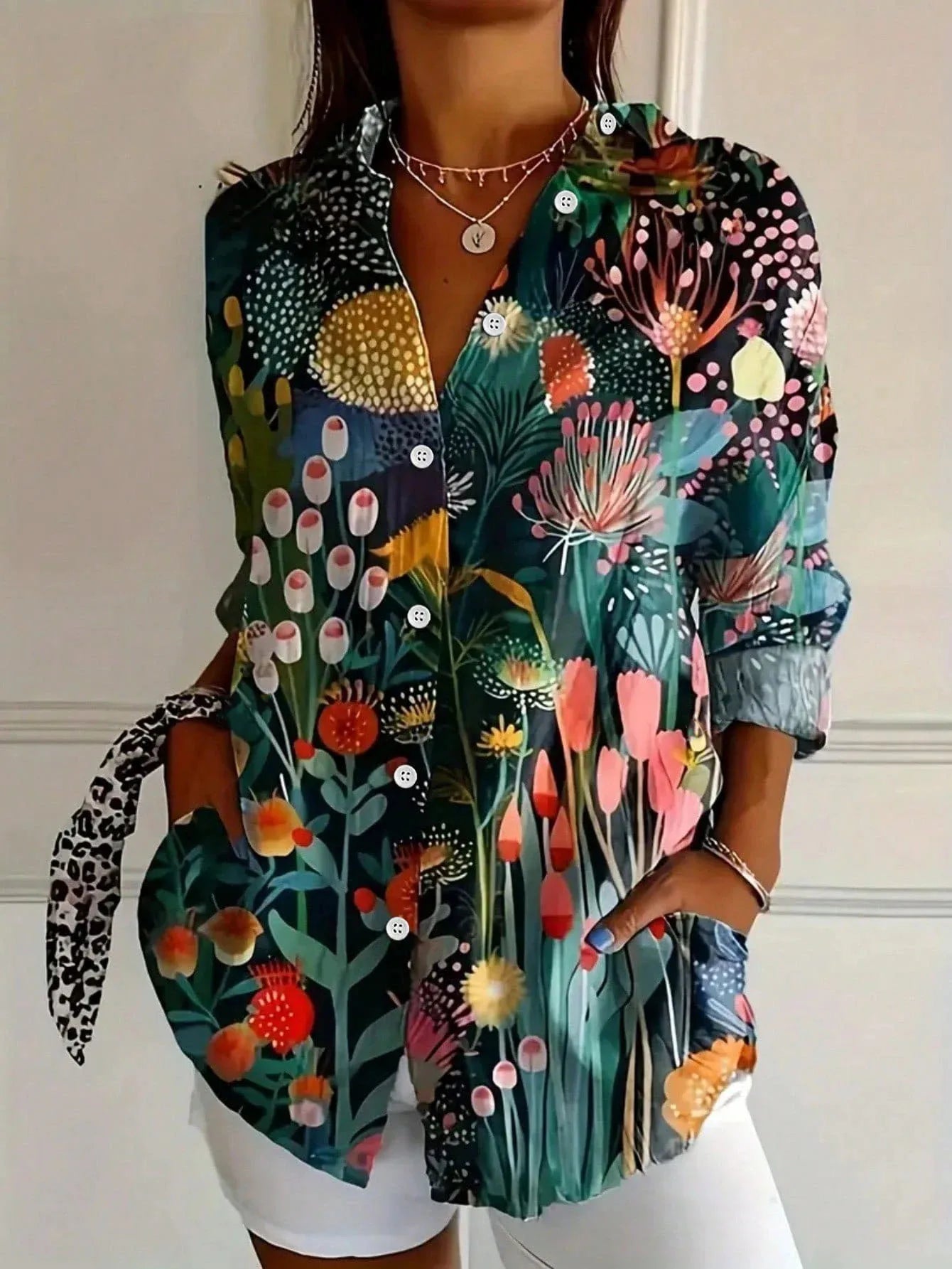Astrid | Shirt with Colourful Patterns