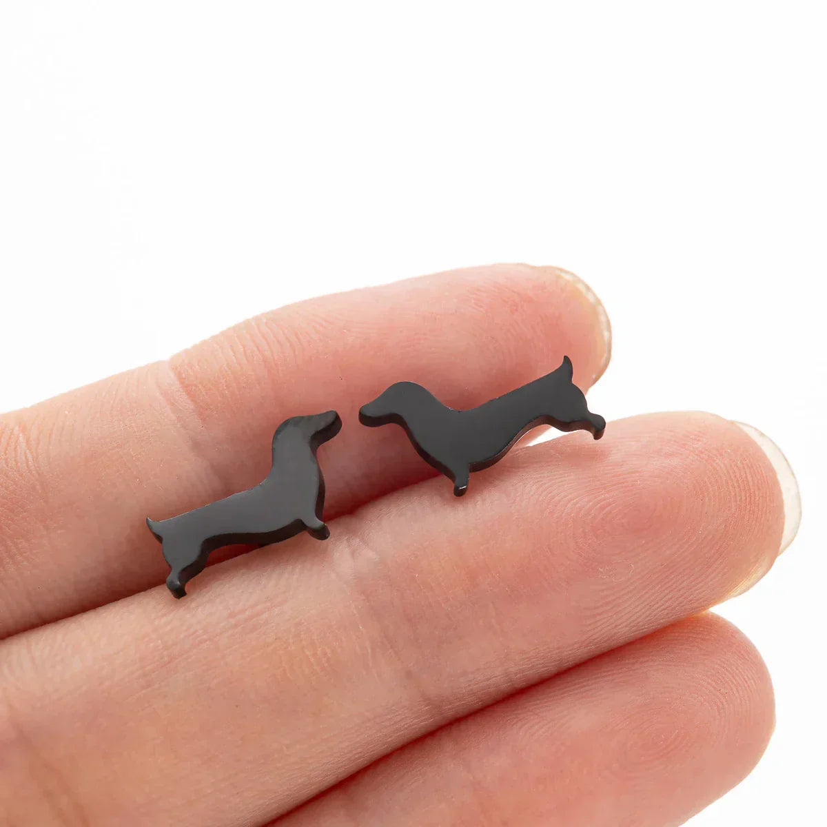Dachshund-Inspired Stud Earrings