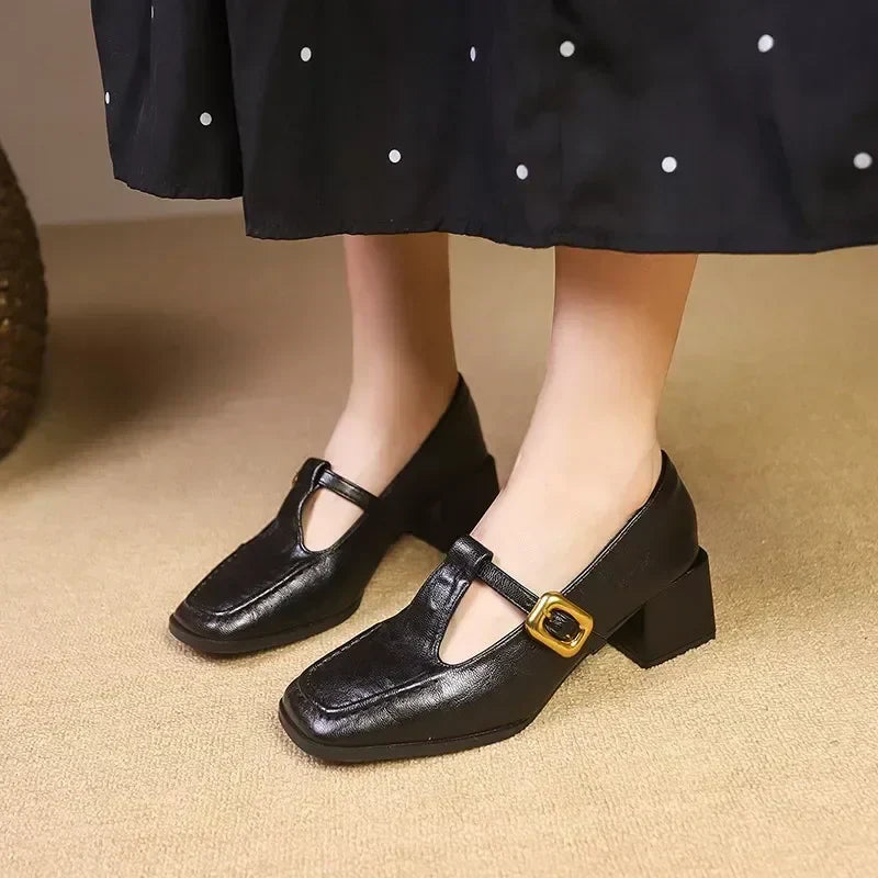 Dorvanna Timeless French Mary Jane Flats