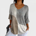 Ameelia | Women's Abstract Geometric Pattern Art Print Casual Pullover