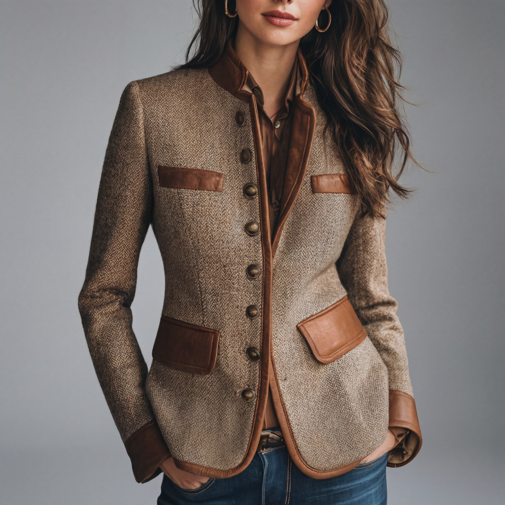 Bea | Elegant tweed jacket in heritage style
