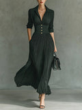 Maéline - Elegant Tailored Waist Dress