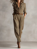Corenne - Stylish Plaid Jumpsuit
